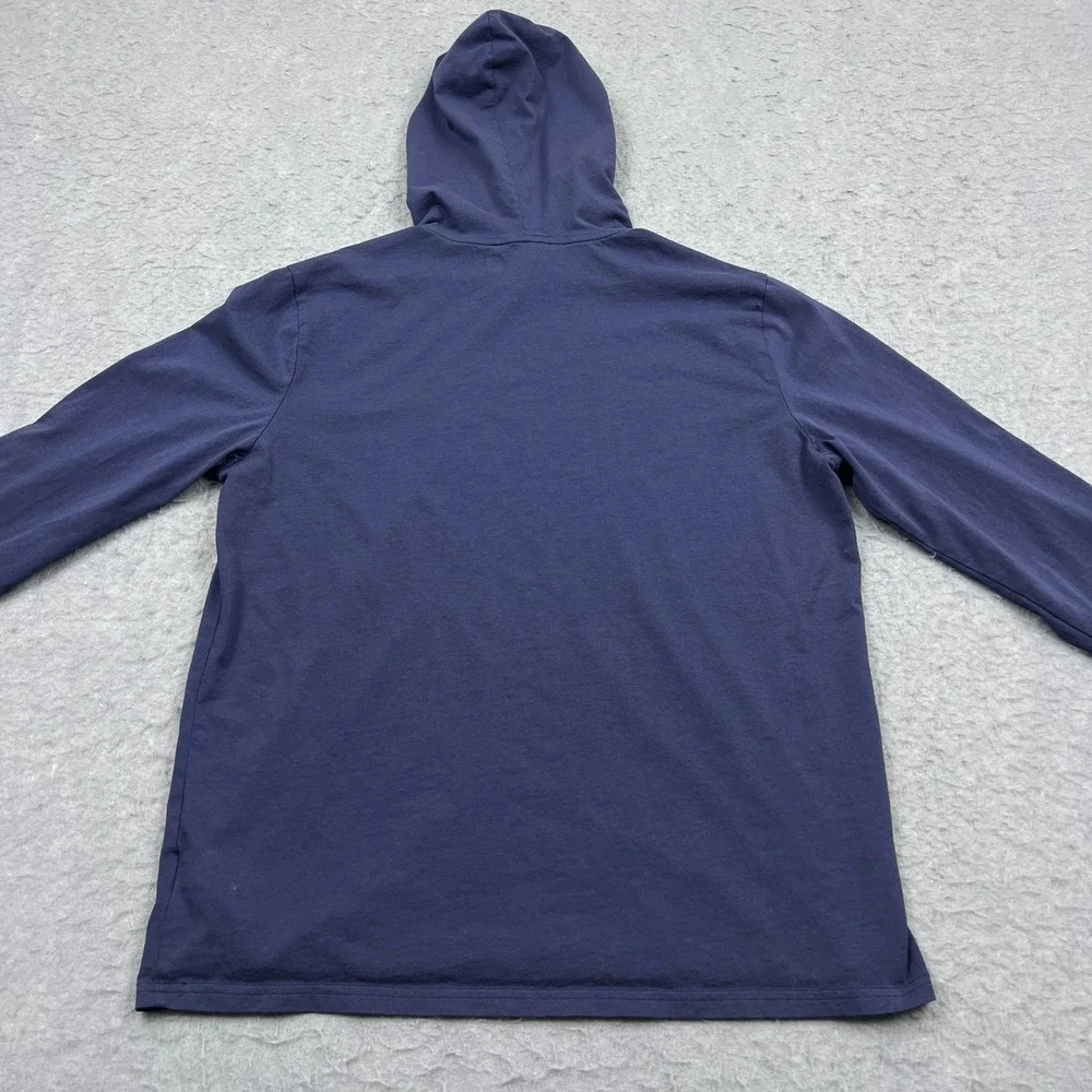 Polo Ralph Lauren Hoodie Men's Large Blue Lightweight Jersey Hooded T-Shirt Pony